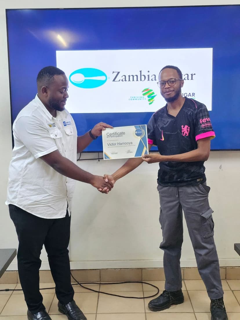 Zambia Sugar Trainee Awarded